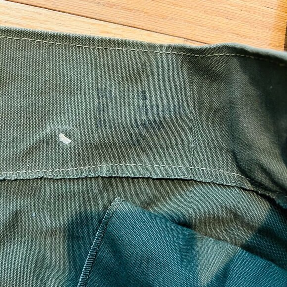 Vintage US Army Military Duffle Bag Canvas Olive GI Sea Bag 22x38 Shoulder Strap - Picture 4 of 5